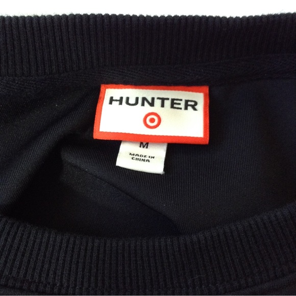 Hunter for Target black embossed sweater pattern line sleeves womens medium - Picture 4 of 12